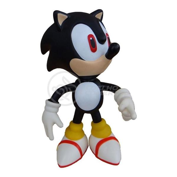 Imagem de Boneco Action Figure Shadow Sonic Black Preto 23Cm Sonic