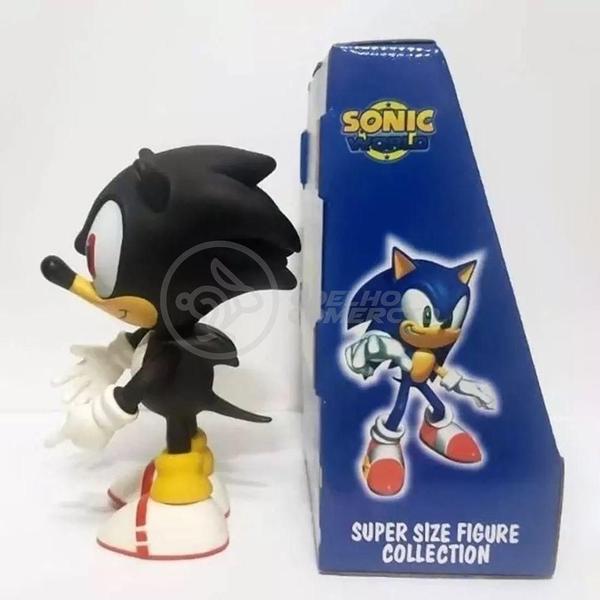 Imagem de Boneco Action Figure Sonic Preto Super Size 23Cm Sonic