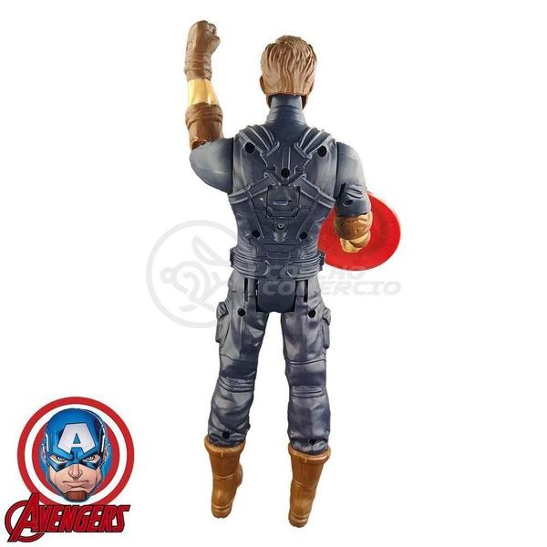 Boneco Action Figure Vingadores Capitão America 29Cm - TIKTOYS Imagem de Boneco Action Figure Vingadores Capitão America 29Cm