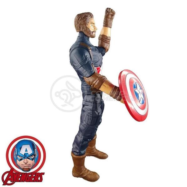 Boneco Action Figure Vingadores Capitão America 29Cm - TIKTOYS Imagem de Boneco Action Figure Vingadores Capitão America 29Cm