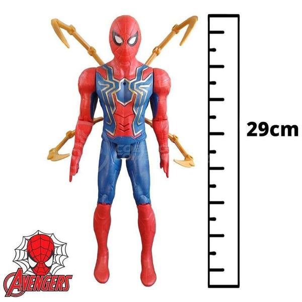 Imagem de Boneco Action Figure Vingadores Ultimato Homem Aranha 29Cm