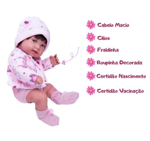 Imagem de Boneco Anny Doll Baby Menina Reborn Cotiplás 2441