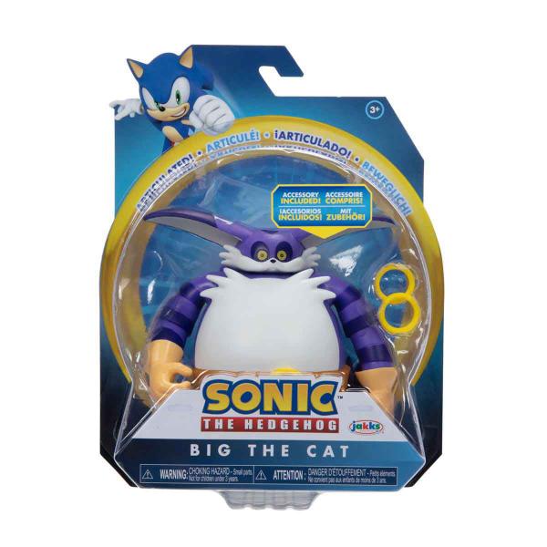 Imagem de Boneco Articulado Big, O Gato de 12cm com Acessório - Sonic