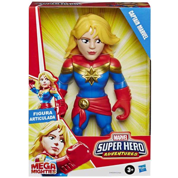 Imagem de Boneco Articulado Capitã Marvel - Playskool Mega Mighties - Hasbro E7933