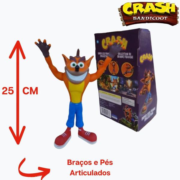 Imagem de Boneco Articulado - Crash Bandicoot 25cm - Naughty Dog