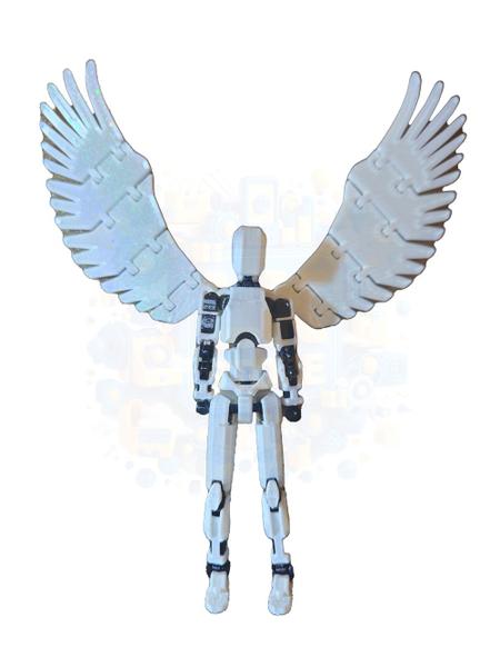 Imagem de Boneco Articulado Dummy 13 Angelical  Action Figure  Asas  Montado