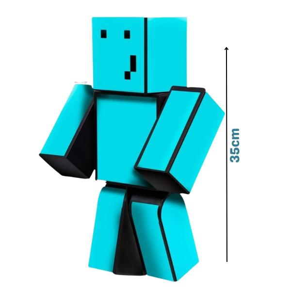 Boneco Articulado Gamer Skin Problems Minecraft Grande 35 cm - Algazarra Imagem de Boneco Articulado Gamer Skin Problems Minecraft Grande 35 cm