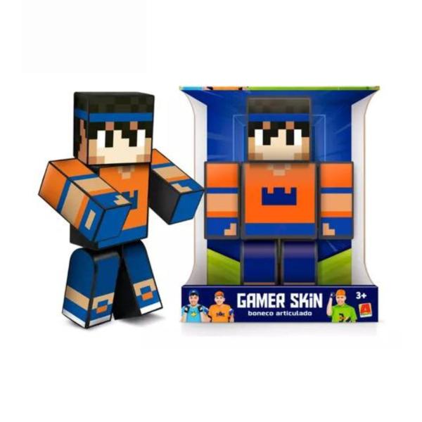 Imagem de Boneco Articulado Hey Davi Gamer Família Arqueira 25cm Skin