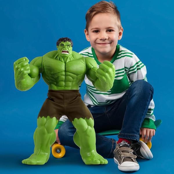 Imagem de Boneco Articulado Hulk Smash Gigante 45cm Mimo Toys 453 3+