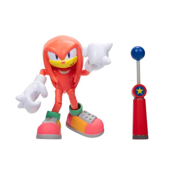 Imagem de Boneco Articulado Knuckles de 9cm com Acessório - Sonic