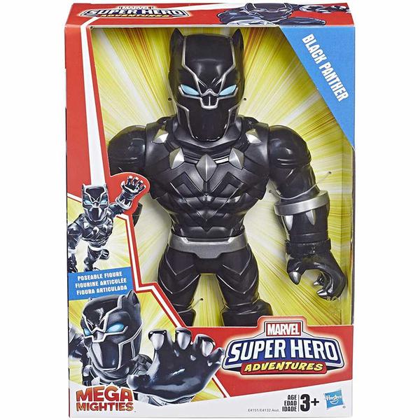 Imagem de Boneco Articulado - Mega Mighties - Marvel Super Hero - Pantera Negra - Hasbro