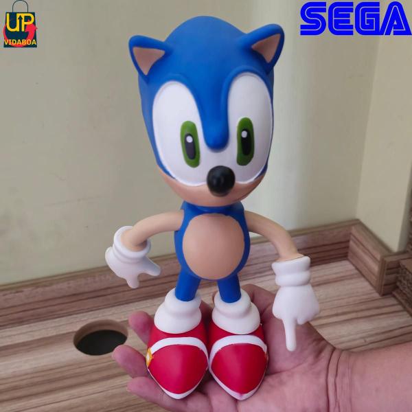 Imagem de Boneco Articulado Sonic Azul 25cm - Sega