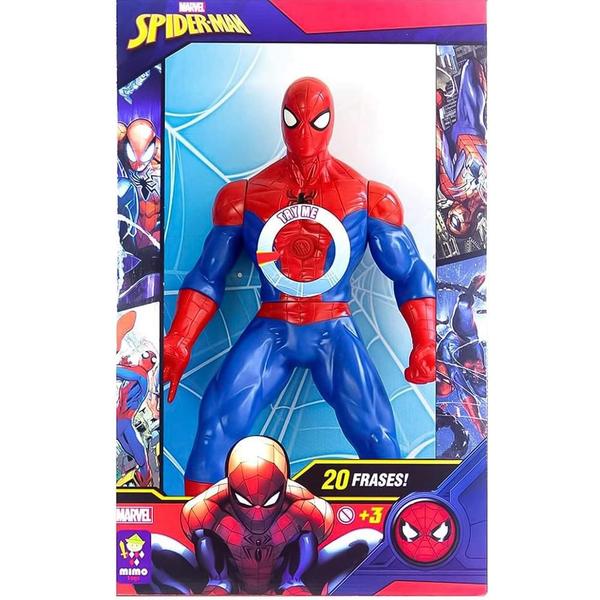 Imagem de Boneco Articulado Spider-Man com Frases Gigante Mimo Toys 3+ 0580