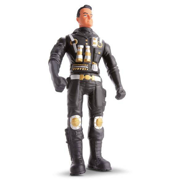 Imagem de Boneco articulado star hero policial - bee toys