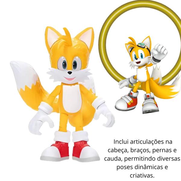 Imagem de Boneco Articulado Tails de 12cm Sonic 3 O Filme - 4412 Sunny