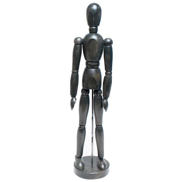 Imagem de Boneco Articulado Vintage 30cm Preto