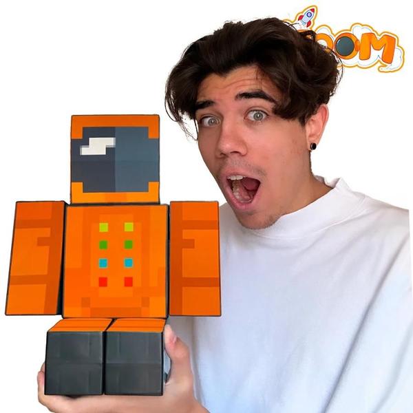 Imagem de Boneco Articulado Zoom Minecraft Algazarra - 25cm