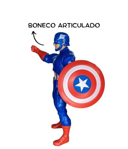 Imagem de Boneco articulavel marvel brinquedo 22cm coleção licenciados