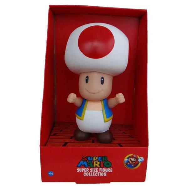 Imagem de Boneco Aticulado Toad PVC 23cm - Super Mario Collection