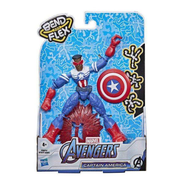 Imagem de Boneco Avengers Bend & Flex Capitão América - Hasbro F0971