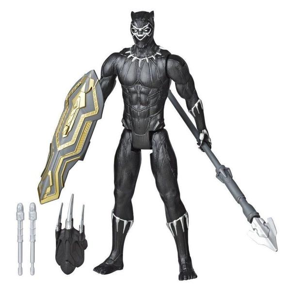 Imagem de Boneco avengers pantera negra 12p titan hero blast gear c/acessorios e7388 hasbr