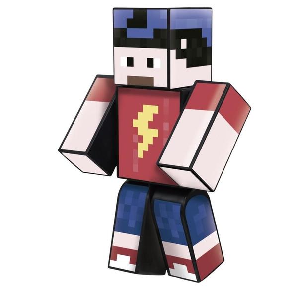 Imagem de Boneco Aventuras Mike 25Cm Youtuber Articulado Gamer Skin