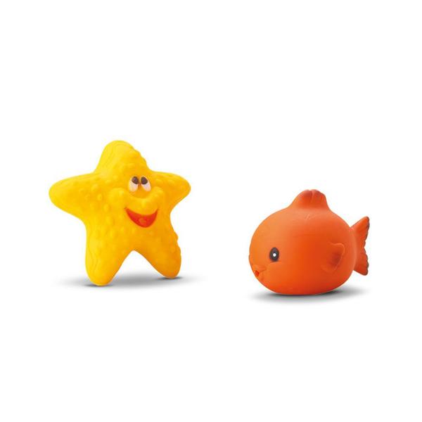 Imagem de Boneco Baby Fish Tubarão Com Dois Peixes Bee Toys Brinquedos