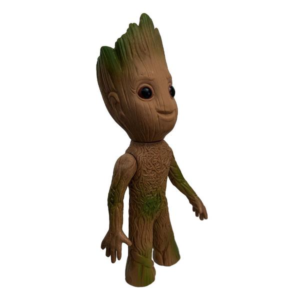 Imagem de Boneco Baby Groot Feliz Grande 27cm Guardiões Da Galaxia