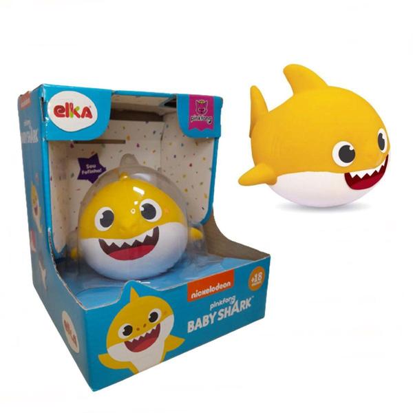 Imagem de Boneco Baby Shark - Peixinho de Vinil Macio - Elka