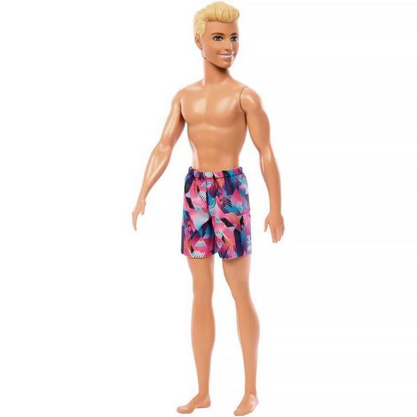 Imagem de Boneco Barbie Fashion Praia Ken Bermuda Rosa E Azul Hxx52