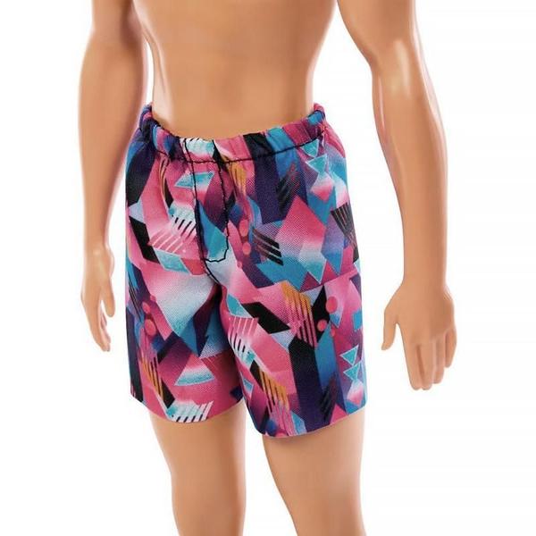 Imagem de Boneco Barbie Fashion Praia Ken Bermuda Rosa E ul Hxx52