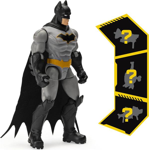 Boneco Batman Clássico Articulado + 3 Acessórios Sunny -2182 - Spin Master Imagem de Boneco Batman Clássico Articulado + 3 Acessórios Sunny -2182