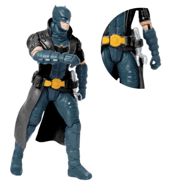 Boneco Batman de 30cm DC Azul com Sobretudo Preto Sunny - Sunny Brinquedos Imagem de Boneco Batman de 30cm DC Azul com Sobretudo Preto Sunny