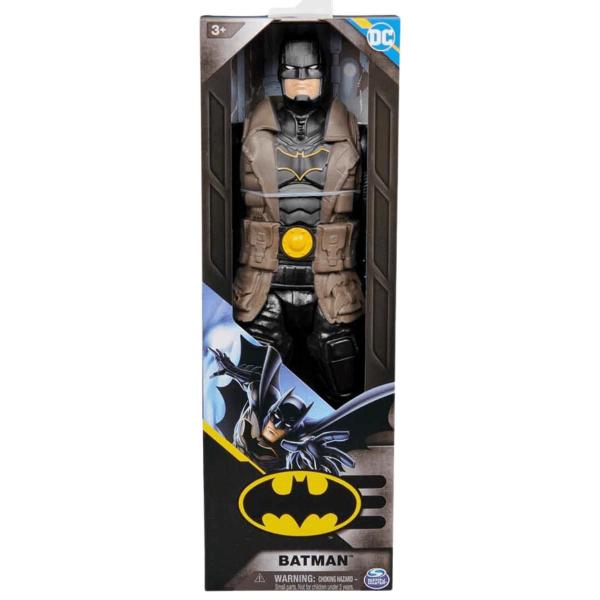 Imagem de Boneco Batman de 30cm DC Preto com Sobretudo Marrom Sunny