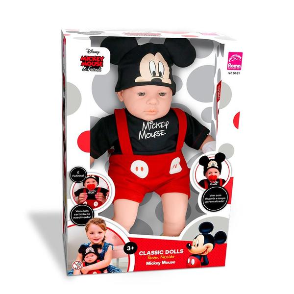 Imagem de Boneco Bebê - Classic Dolls Disney - Recém Nascido - Mickey - Roma