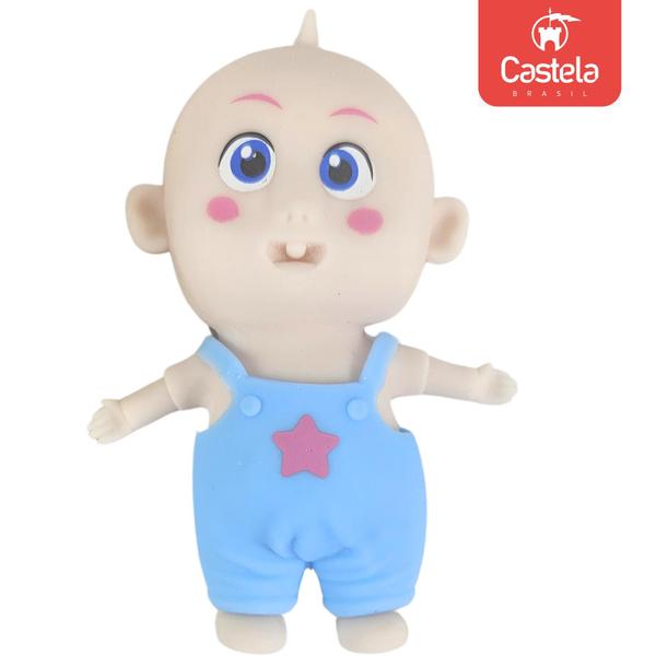 Imagem de Boneco Bebe Espreme e Aperta Infantil Anti Estress Relaxante Sortido Castela