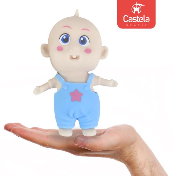 Imagem de Boneco Bebe Espreme e Aperta Infantil Anti Estress Relaxante Sortido Castela