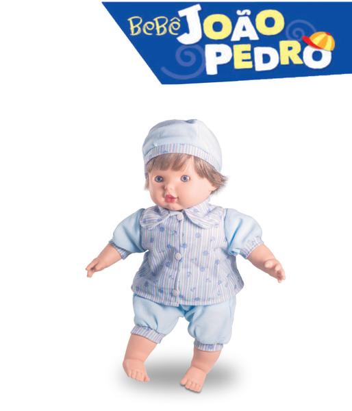 Boneco Bebê João Pedro Presente Brincadeira Criança Sonoro - Milk Brinquedos Imagem de Boneco Bebê João Pedro Presente Brincadeira Criança Sonoro