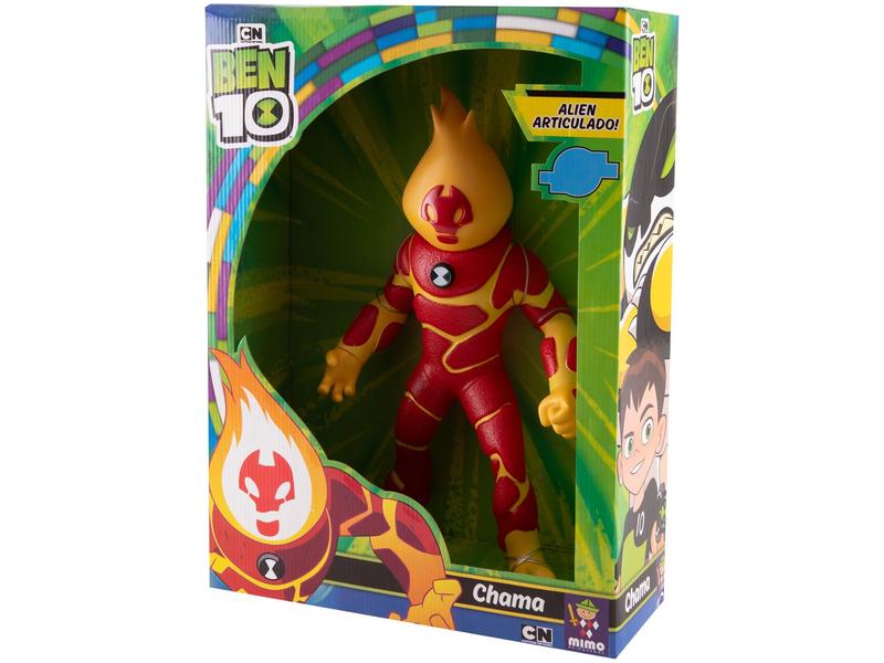 Boneco Ben 10 Chama 651 Mimo Toys - 45cm Imagem de Boneco Ben 10 Chama 651 Mimo Toys