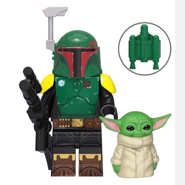 Imagem de Boneco Blocos De Montar Boba Fett Baby Yoda Star Wars