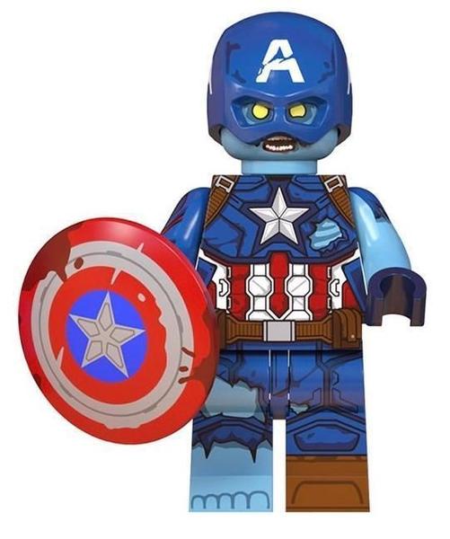 Imagem de Boneco Blocos De Montar Capitão America Zumbie Marvel Terror