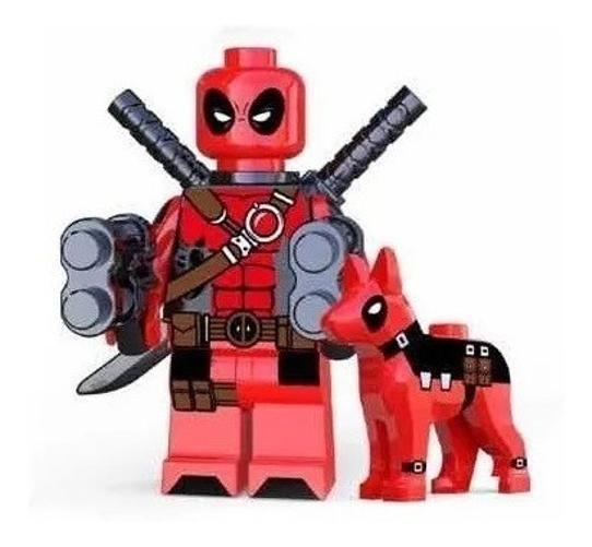 Imagem de Boneco Blocos De Montar Deadpool Dog Ring