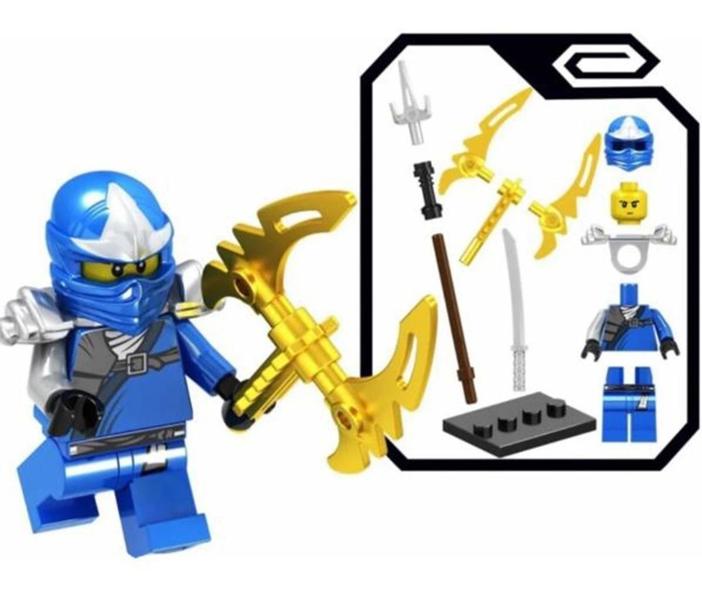 Imagem de Boneco Blocos De Montar Jay Double Blade Ninjago