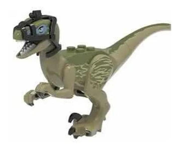 Imagem de Boneco Blocos De Montar Jurássico Velociraptor Dinossauro