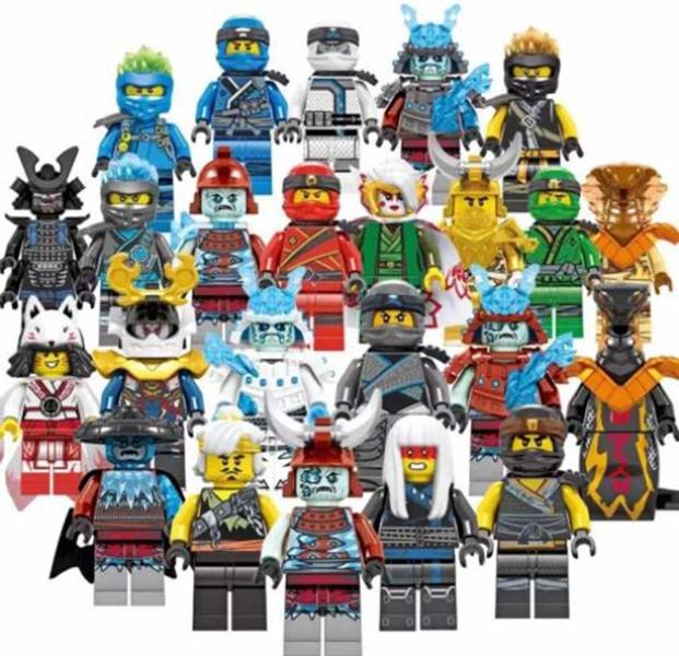 Imagem de Boneco Blocos De Montar Ninjago Lloyd Jay Kay Zane Kai Cole