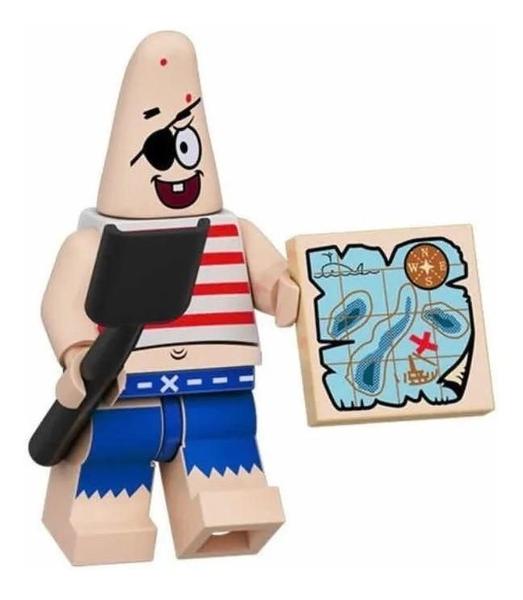 Imagem de Boneco Blocos De Montar Patrick Estrela Praia Bob Esponja