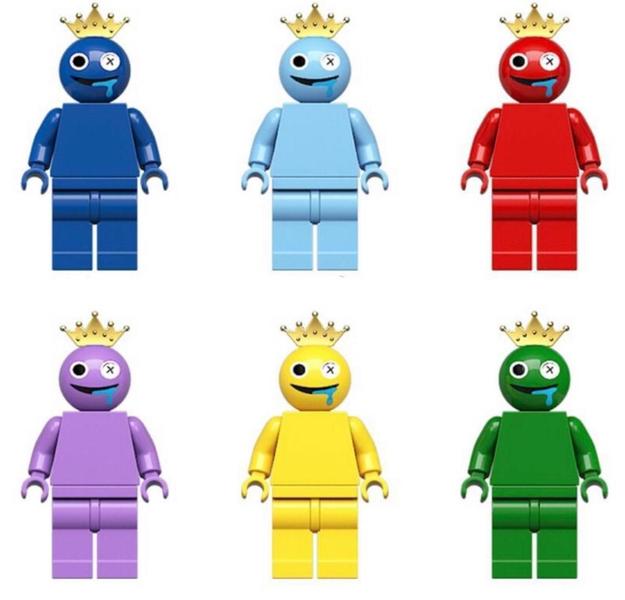 Imagem de Boneco Blocos De Montar Rainbow Friend Vermelho