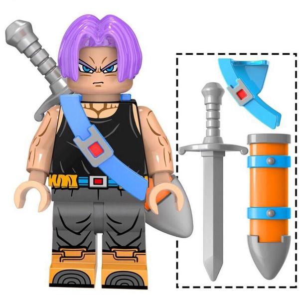 Imagem de Boneco Blocos De Montar Trunks Espada Silver Dragon Ball