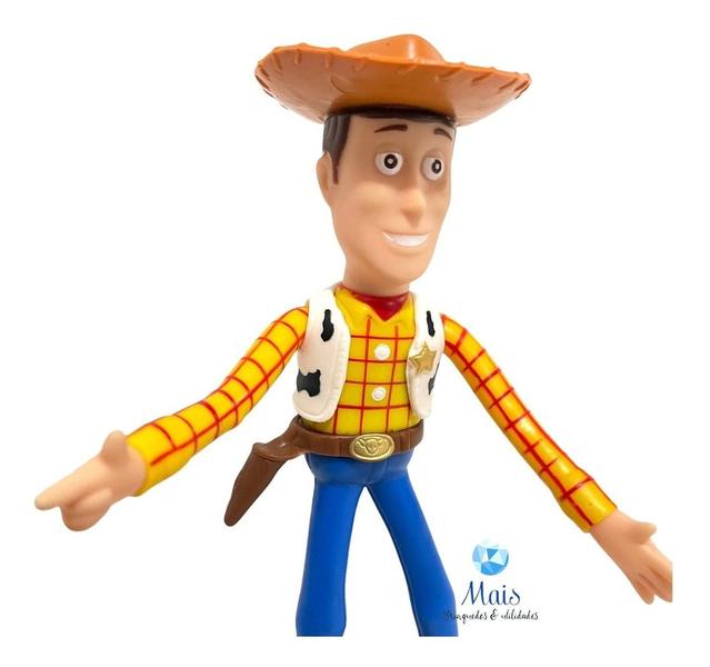 Imagem de Boneco Brinquedo Infantil Woody Cowboy Toy Story 19cm Vinil