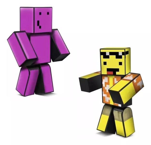 Imagem de Boneco Brinquedo Minecraft Mel e Melzinha 35cm Streamers Gamers Original